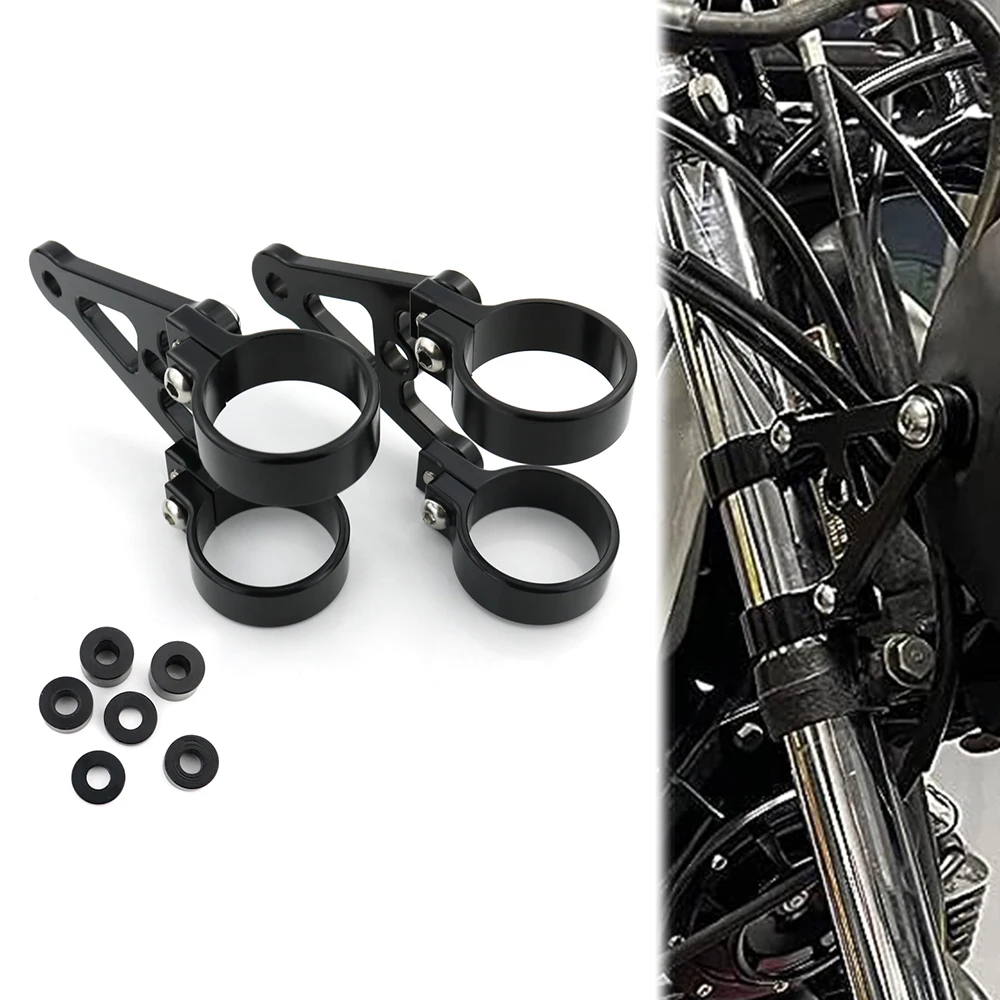 

40mm 41mm 43mm 45mm 48mm Fork Tubes Mount Headlight Brackets Universal Fit For Honda Kawasaki Yamaha Ducati BMW Triumph Buell