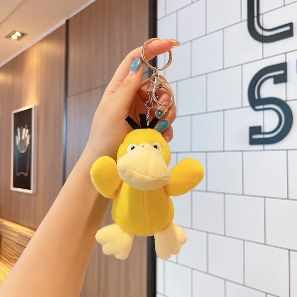 Anime Pokemon Pluche Pop Sleutelhanger Pikachu Psyduck Squirtle Soft Gevulde Sleutelhanger Cartoon Knuffels Tas Accessoires Cadeau Speelgoed