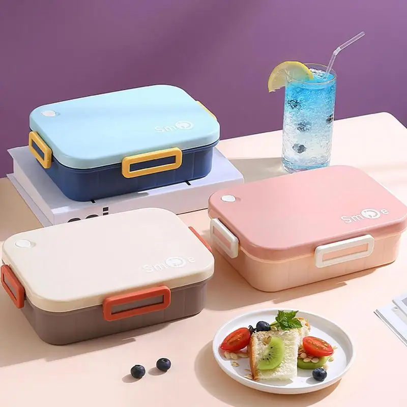 

Stainless Steel Lunch Box Stainless Steel Leakproof Food Containers Large Capacity Food Storage Compartment Prep Lunchbox For