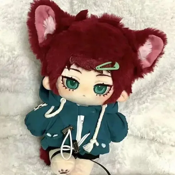 

20cm Anime Role Itoshi Sae Monster Cosplay Plush Doll Cotton Stuffed Body Dress Up Clothes Red Hair Toy Figures Gift for Friends
