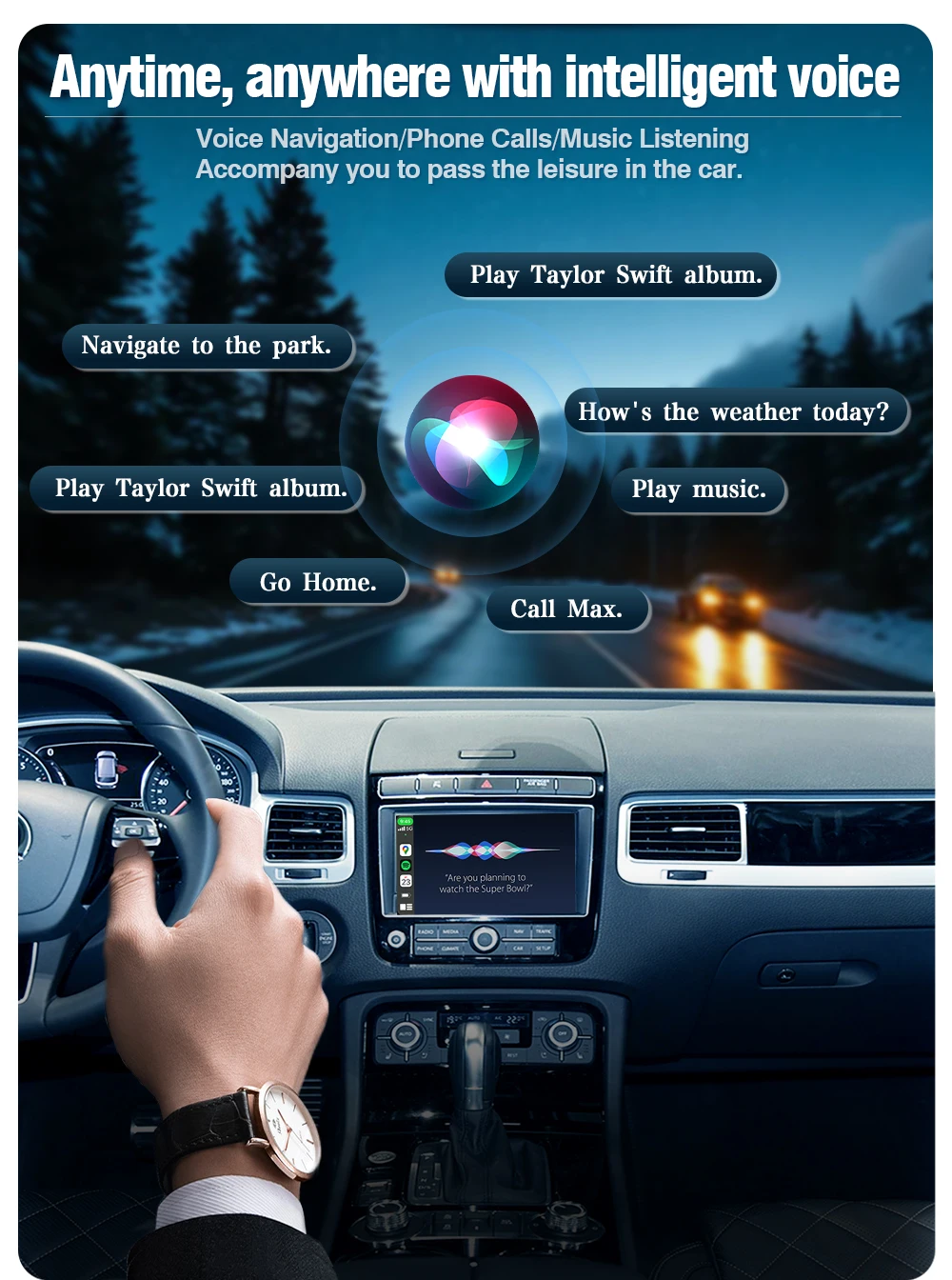 AUTOTOP CarPlay Android Auto Nachrüstbox für VW Volkswagen Touareg 2010-2017 RNS850, kabelloses AirPlay MirrorLink Navigationsmodul, mit Beibehaltung der originalen Parksensoren und der werkseitigen Kamera, während es gleichzeitig Aftermarket-Front- und Rückfahrkameraeingänge unterstützt. – Detail 12