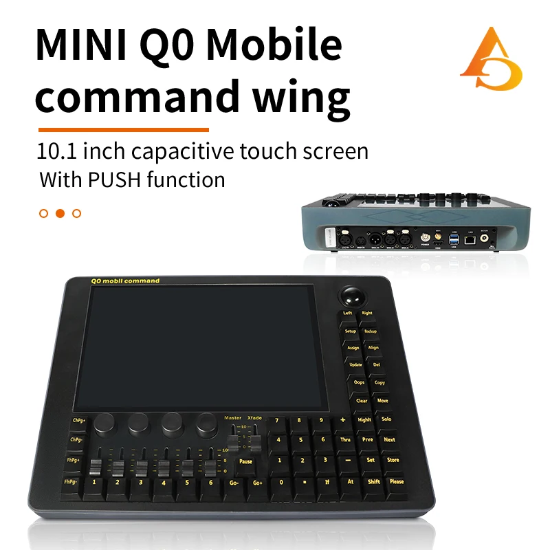 

AICPOSE DMX Stage Mini MA2 Консоль 120G SD-эффект Контроллер освещения для DJ Дискотека Концертные мероприятия Свадьба MIDI LTC NET Порты