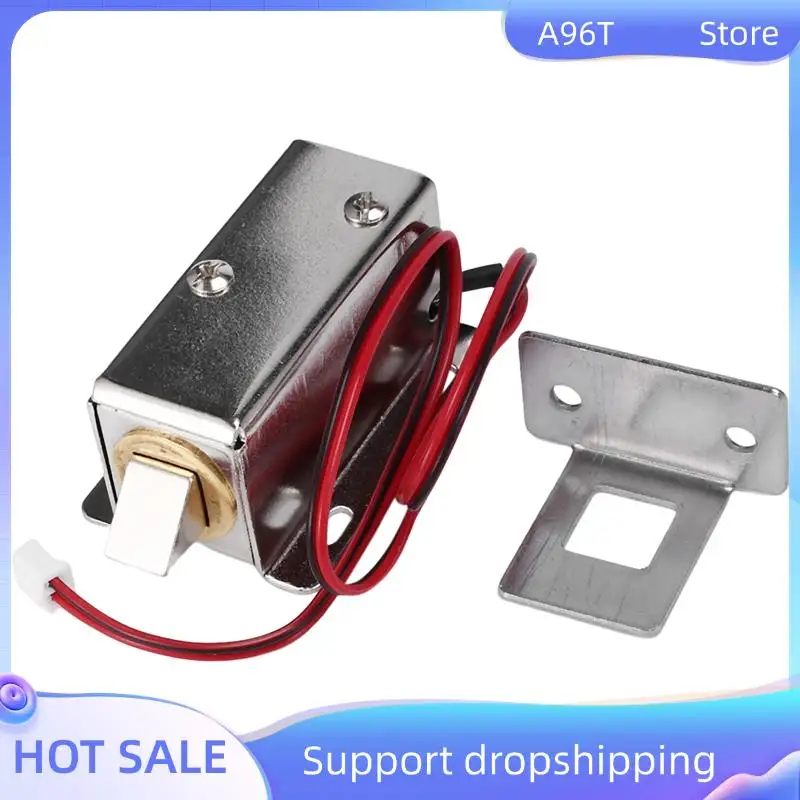 

A96T Mini Electromagnetic Lock DC 12V Electric Bolt Lock Small Electric Control Cabinet Door Lock