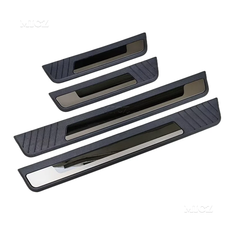 

For CRV 2023 4PC Plastic Stainless Steel Car Accessories Auto Door Sill Pedal Welcome Scuff Plate Cover