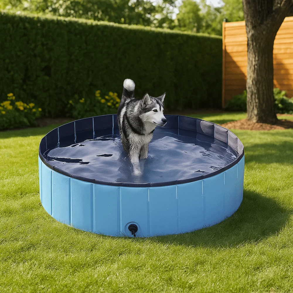 

Side Drain Outlet Kids Swimming Pool Non Slip Durable Foldable Indoor Pool Portable Thicken Outdoor Water Toys Pets