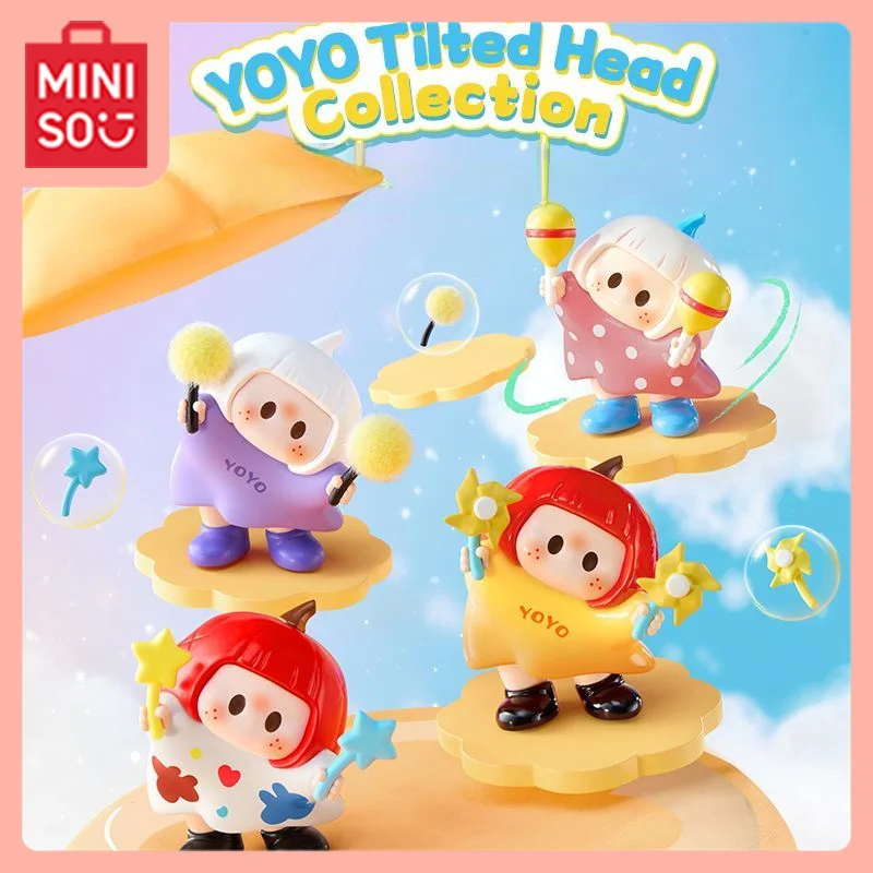 

MINISO Kawaii Anime Youyoujiang Cartoon Mengqu Torticollis Series Blind Box Art Toy Figure Accessory Birthday Gift Holiday Gifts