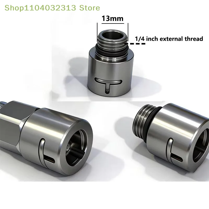 Adaptador de Bico para Lavadora de Alta Pressão PetitePressure, 1 Peça, 1/4 3/8 Polegadas, Série K, Compatível com Karcher Lavor, Conexão Rápida, Ferramenta de Limpeza Automotiva