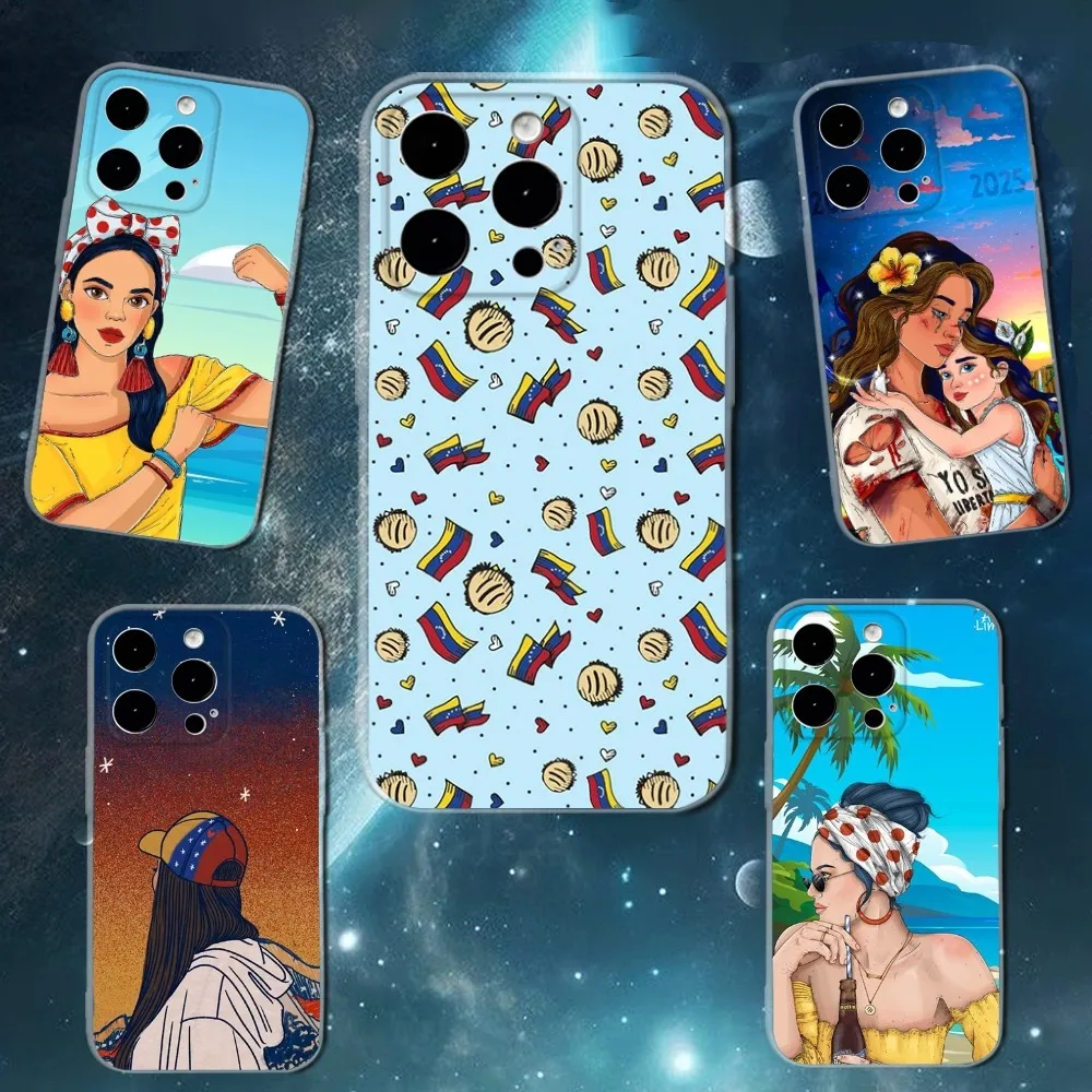 

Venezuela esthetic Art Print Phone Case For iPhone 16,15,14,13,12,11 Plus,Pro,Max,XR,XS,X,7,8 SE,Mini Transparent Silicone Soft