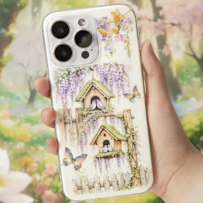 1pack/4pack Stickers Birdhouse Supplies Landscaping Handbook Material Decoration Sticker 10pcs/pack Stationery 140*106mm