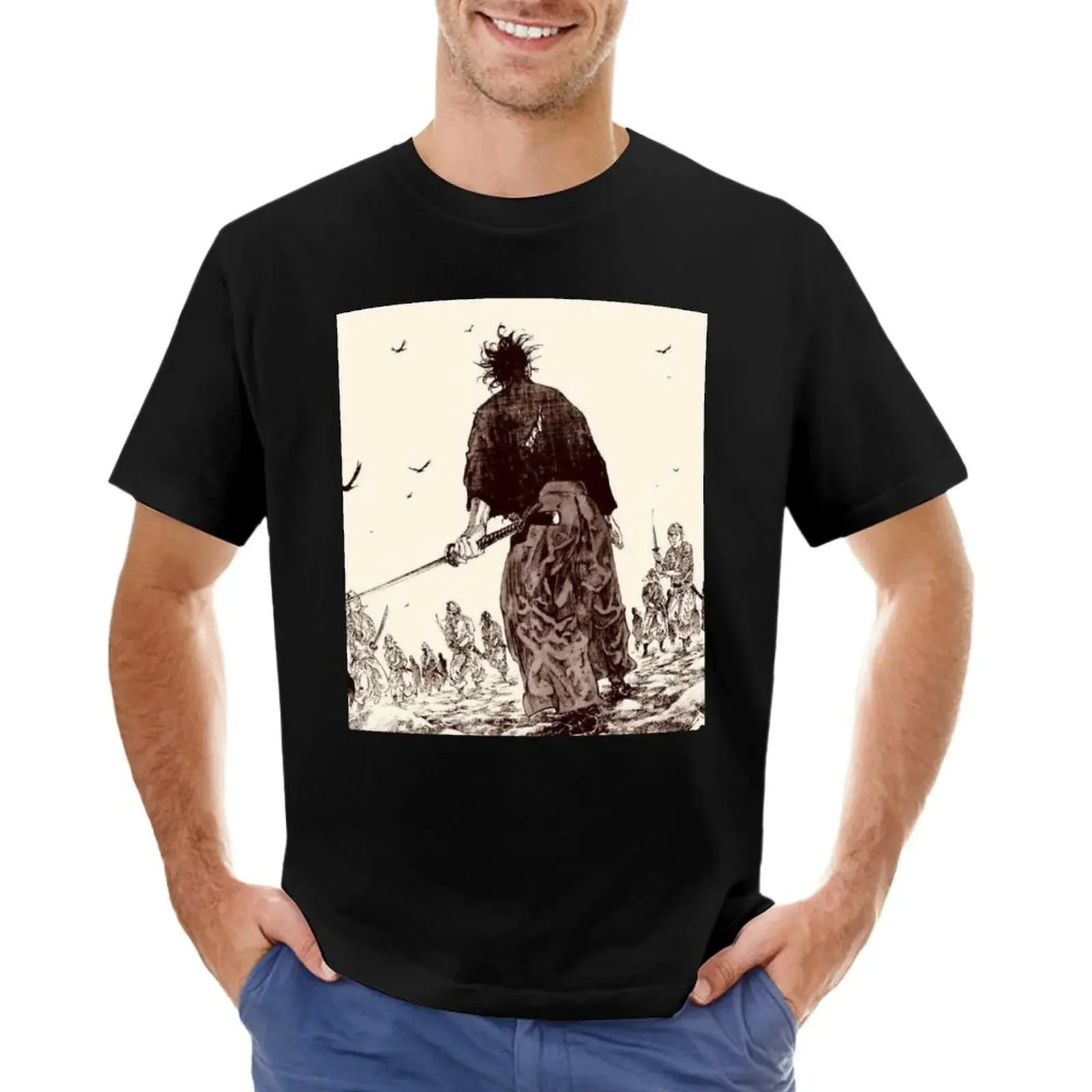 Vagabond - Samarai / Ronin Free For All T-shirt sports fans Short sleeve tee heavyweight t shirts for men