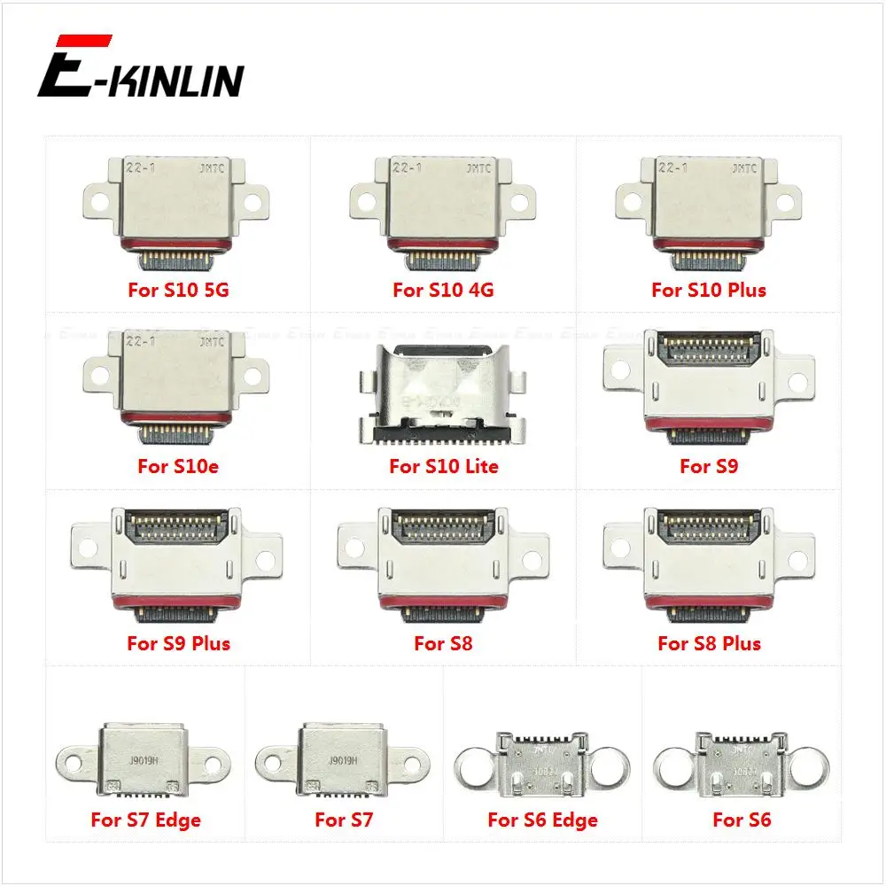 Micro USB Jack Type-C Charging Connector Plug Port Dock Charge Socket For Samsung Galaxy S6 S7 Edge S8 S9 S10 Plus Lite S10e