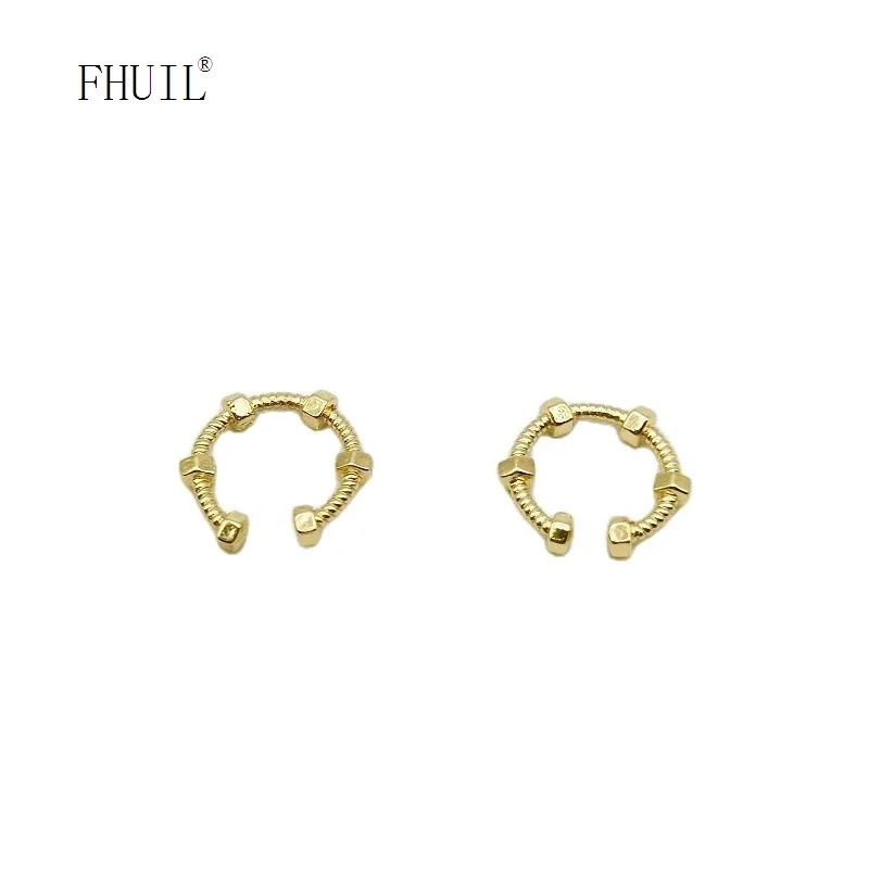 

New Clip Earrings For Women Boy Girl Men Simple Style Gold Plated 2023 Fashion Jewelry Gift Accessories