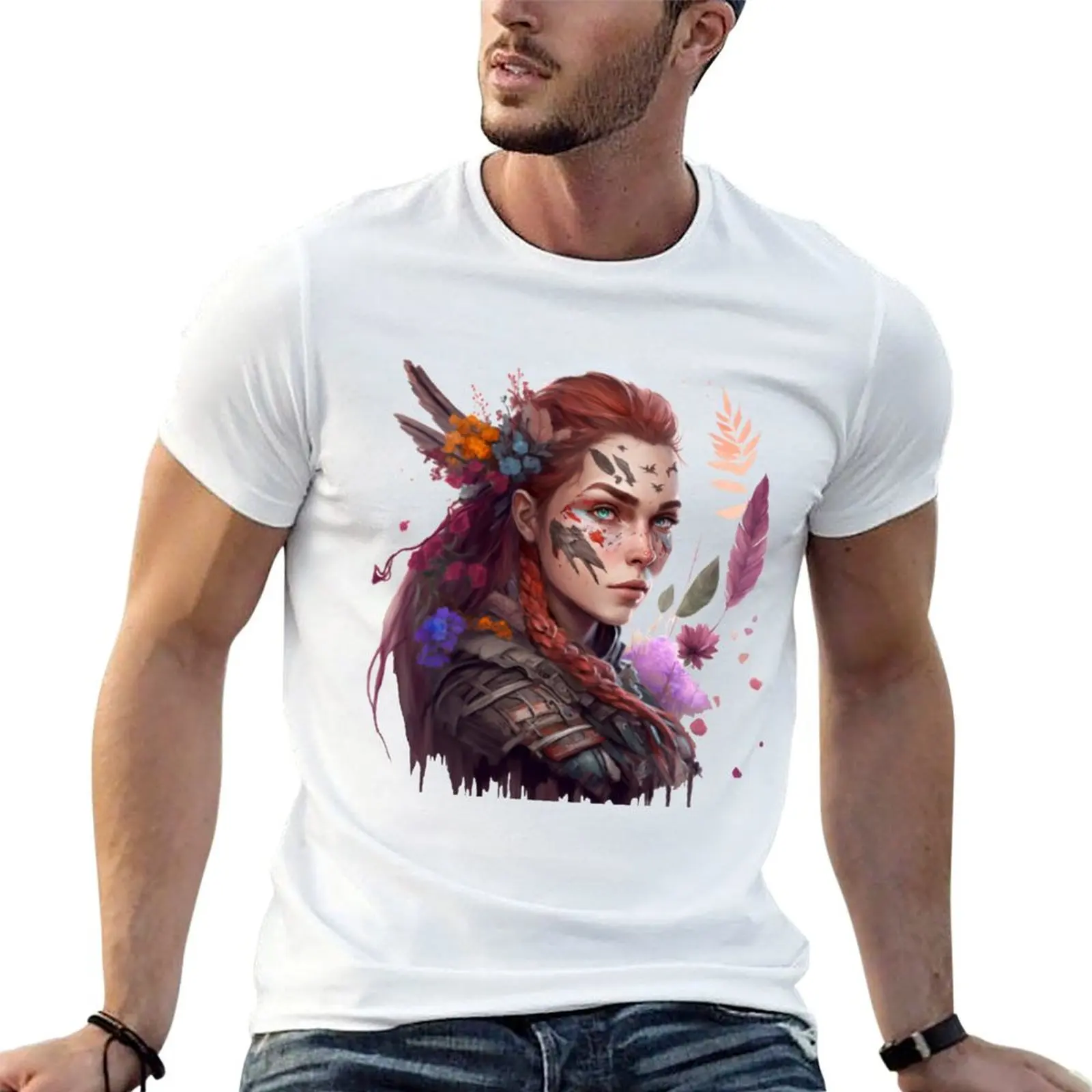 

Horizon zero dawn Aloy T-Shirt t shirts for man slim fit t shirts for man graphic tees T-Shirt