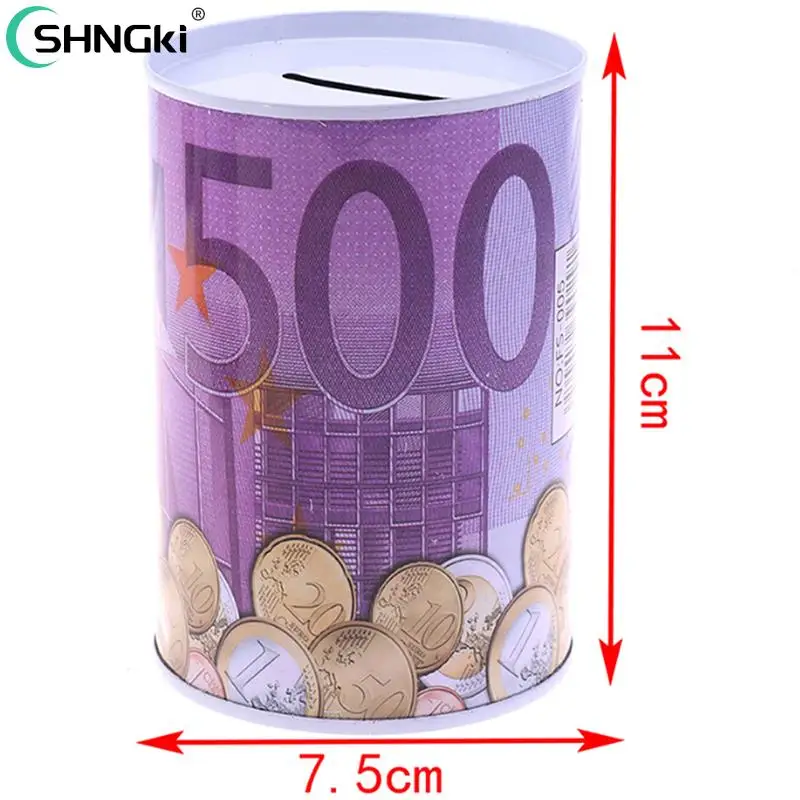 Vuông Giá Đỡ Điện Thoại Hình Con Heo Nhật Ký Chú Bé Loạt Tấm Thiếc Hộp Tiết Kiệm Tiền Nồi Đồng Xu Hộp Quà Tặng Trang Trí Nhà Hộp Đựng Tiền Tiết Kiệm Tiền Xu tiền Giấy