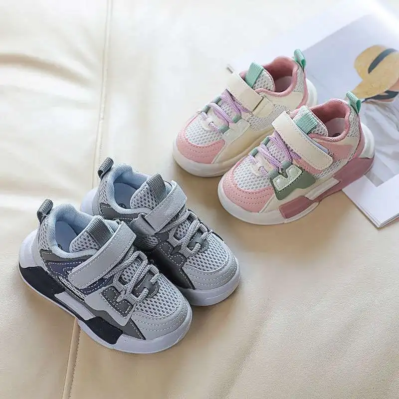 

Обувь для девочек, весна 2024, новые детские кроссовки, дышащая обувь для мальчиков, модная обувь для досок, детская сетчатая обувь, дизайнерская детская обувь Кроссовки