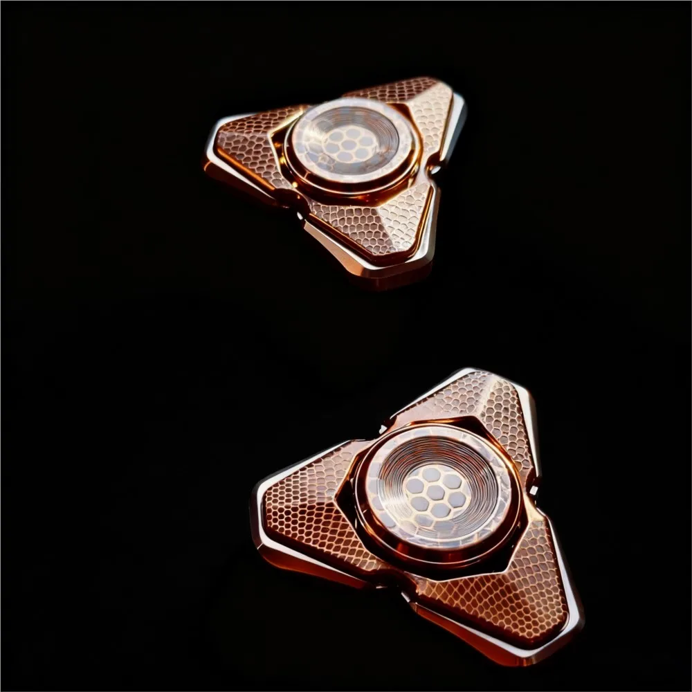 S ONE EDC SUAN Q-S سوبر موصل ضبط الشوكة تململ سبينر مفتوح مسمار الدوران ثلاثة شفرات تململ سبينر #5