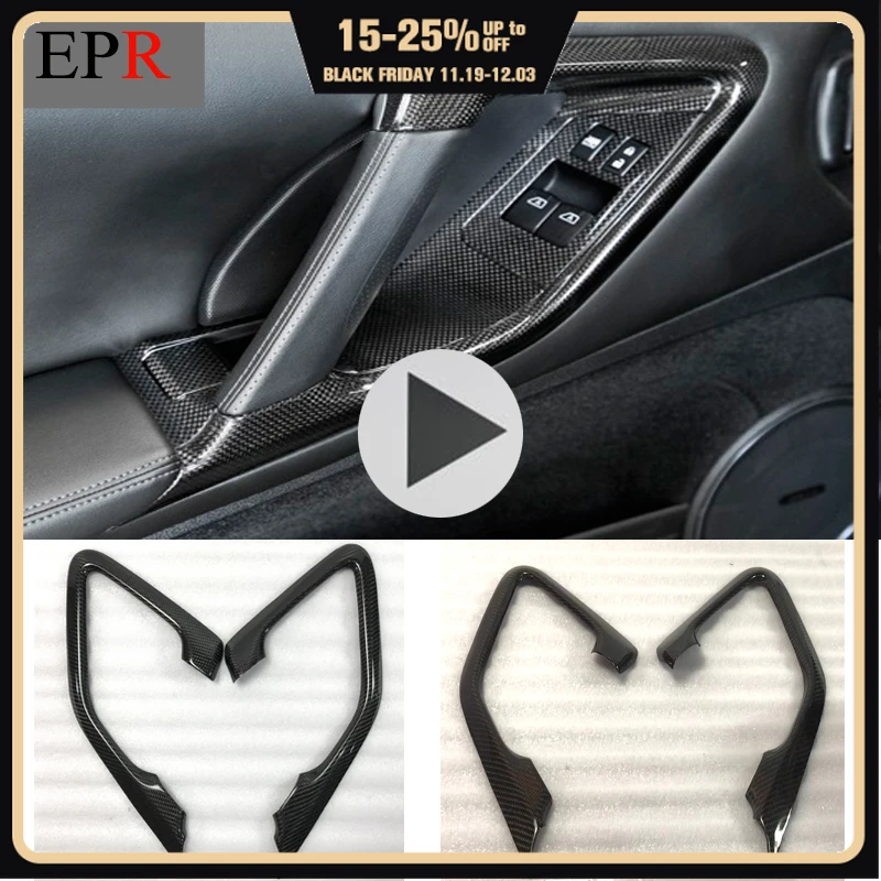 

Car-styling For Nissan R35 GTR Carbon Fiber Inner Door Pull Handle Surround