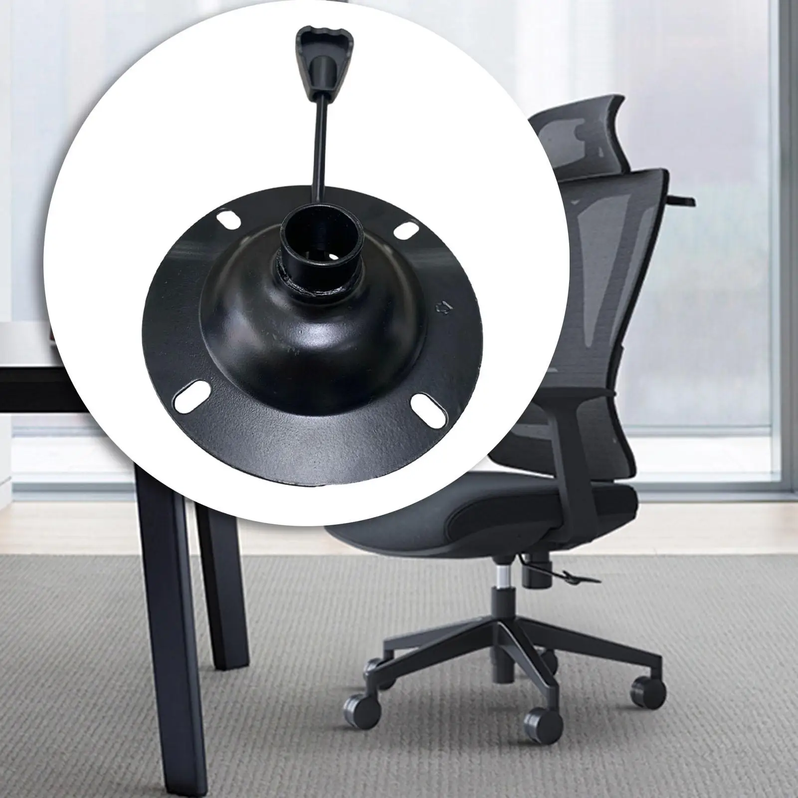 Office Chair Tilt Base Plate Iron Material Replacement Seat Stool for Folding Bar Chair Design and Comfort