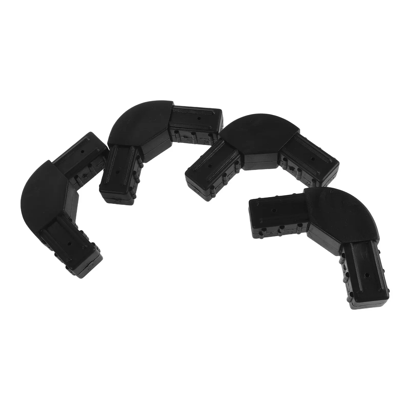 4Pcs Bed Frame Plastic Right Angle Joint Adapter Quick Stable Bed Tube Connector Replacement Repair Fitting for Dorm Beds