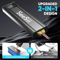 Seesii Portable Mini Spot Welder Battery Spot Welders with 5.0Ah Battery for 18650 Battery Welding Nickel Sheets 80 Gear