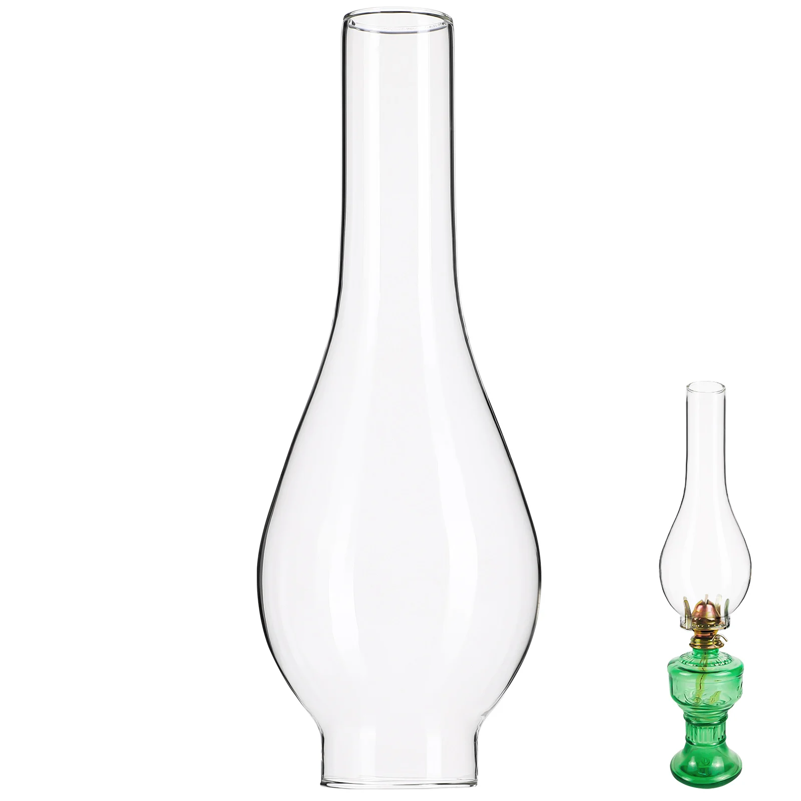 

Oil Lamp Glass LampShade portable Clear Kerosene Kerosene Lamp Shade Chimney Kerosene Lamp multiuse Home Kerosene