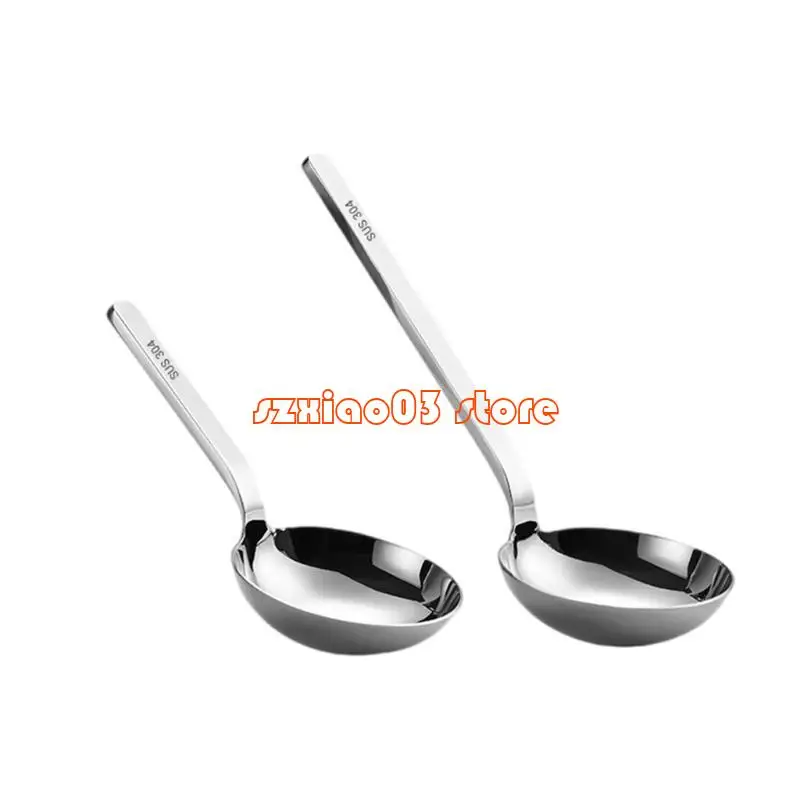 

103C Functional Short Handle Ladle Mirror Polished Stainless Steel Serving Ladle Soup Spoon with Comfortable Grip