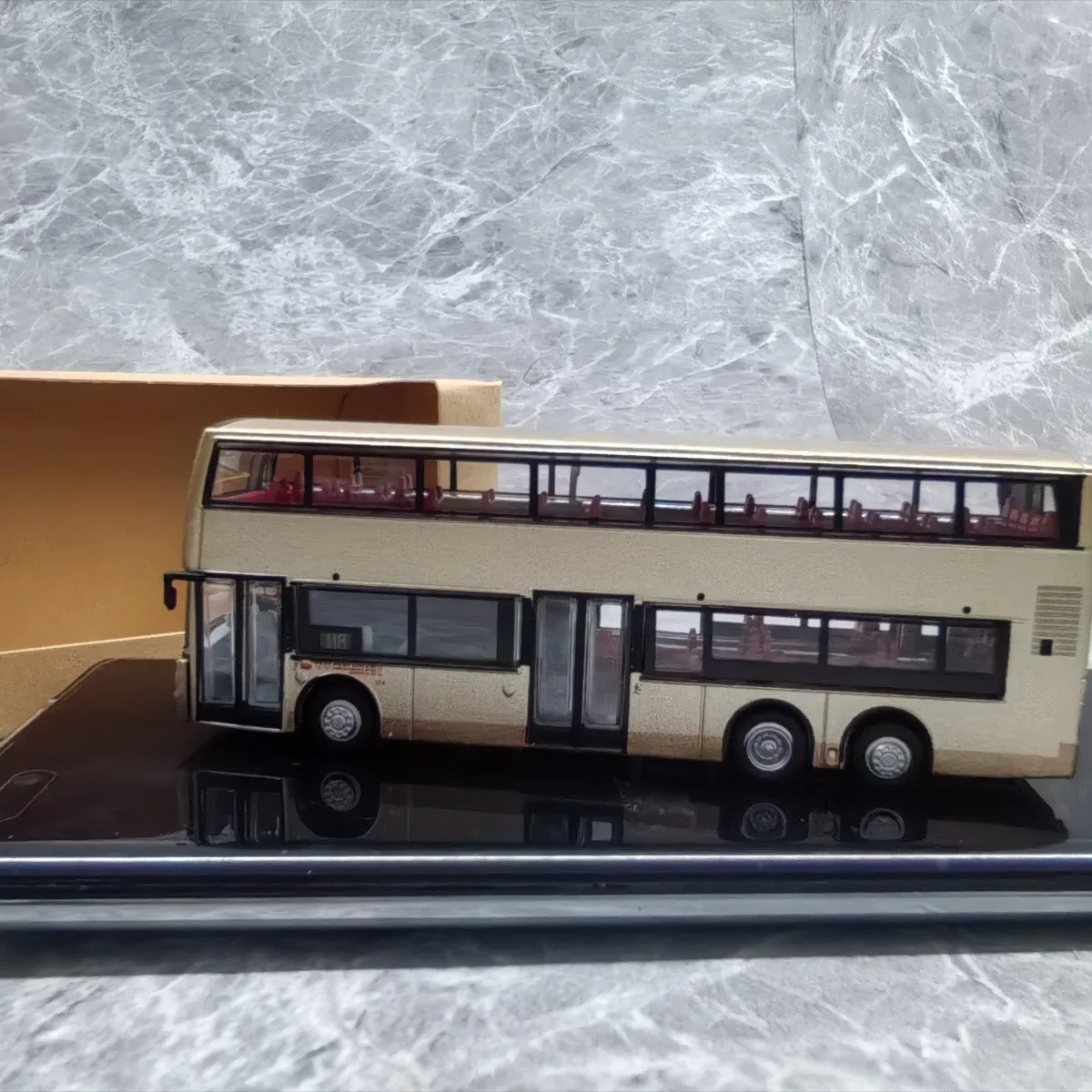 1:120 Hong Kong Kmb Dennis E500 Route 118 Citybus New World First Bus Double Decker Bus Diecast