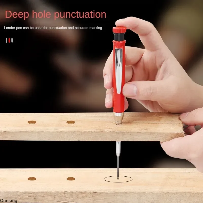 2.8mm katı marangoz derin delik makinesi inşaat kalemler ile inşa kalemtıraş ahşap çizim için mimar aracı