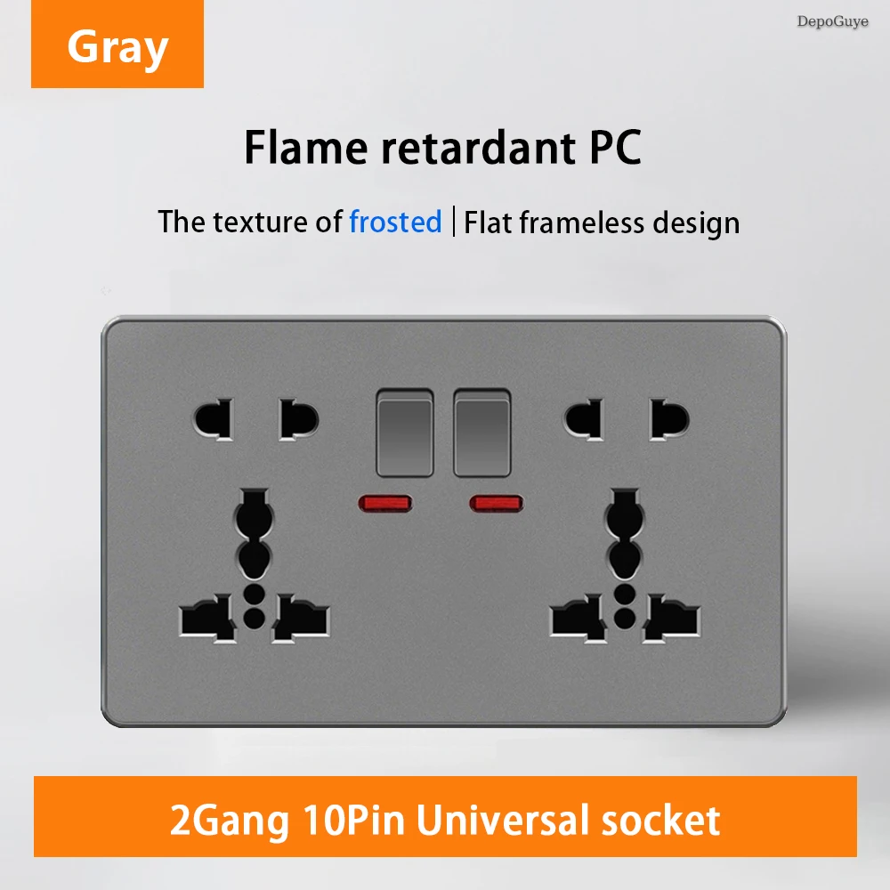Variant: 2Gang 10Pin Gray