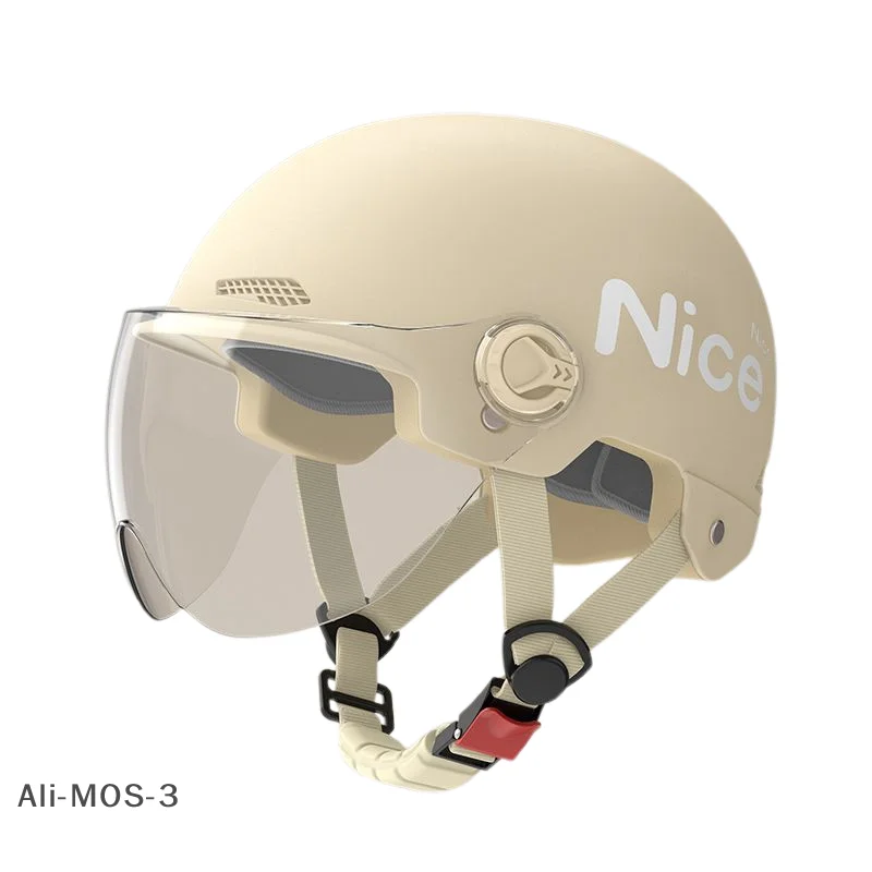 

【S】1 Piece Battery Motorcycle Summer Universal Four-season Sun Protection Safety Helmet Half Helmet Electric Car Women's Helmet