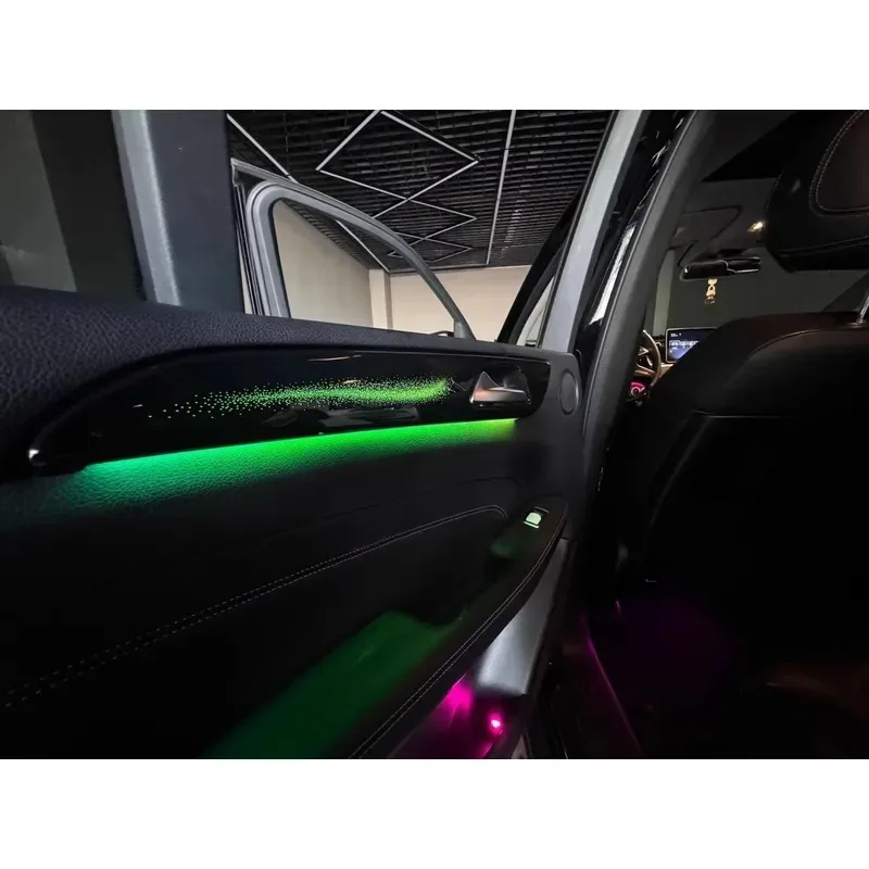 Hot Sale SJC Car Dynamic Environment Light Kit for X166 ML/GL/GLE/GLS Piano Black LED Symphony Auto Interior