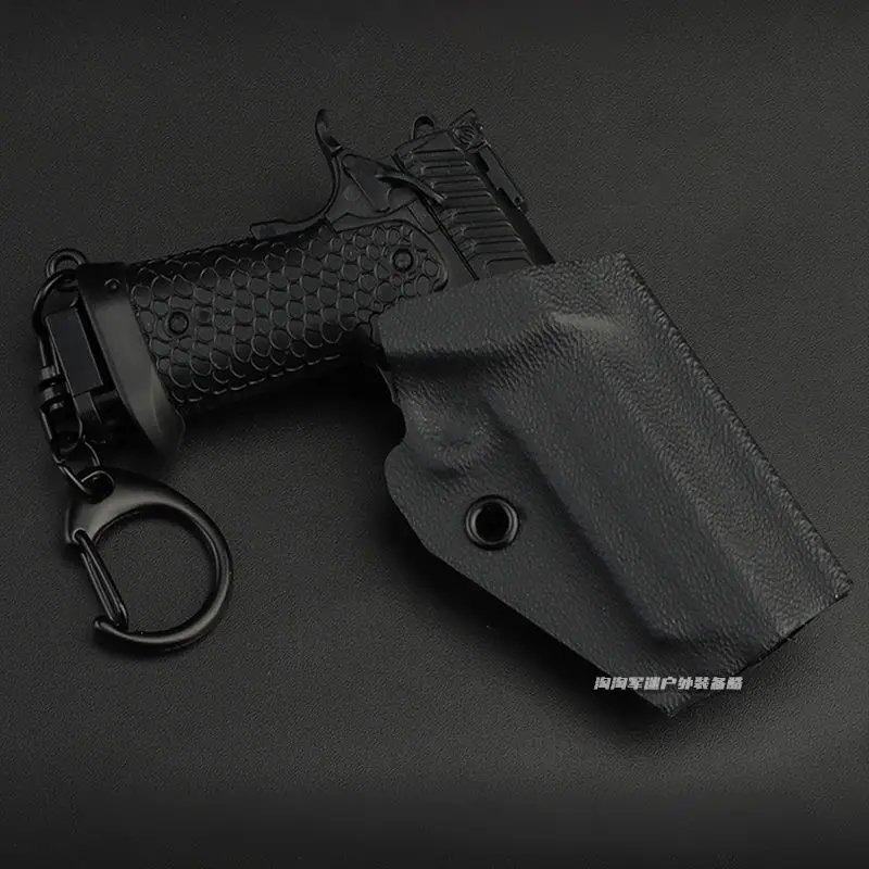 

Outdoor Tactical TTI Keychain Realistic Model 1:4 Detachable Plastic Gun Shape Quick Pull Set Non Launch