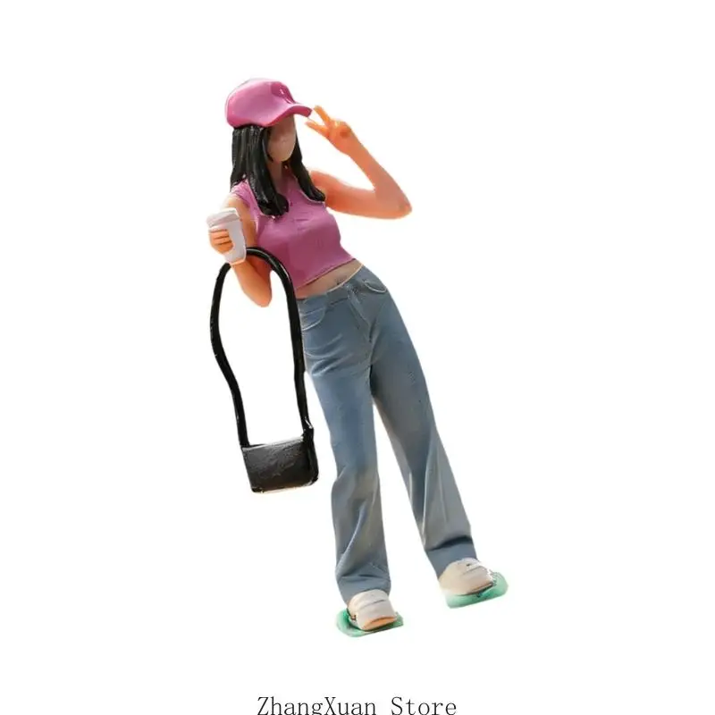 Handbemalte Miniaturfiguren Maßstab 1:64 für Zugszenen, Dioramen, Modell-Requisiten 3XUF – Detail 8
