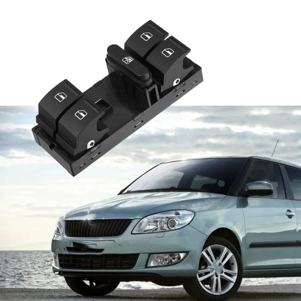 

Front Left Power Window Control Switch 1Z0 959 858B for Skoda Fabia Octavia Superb Yeti Roomster 1K4959857B