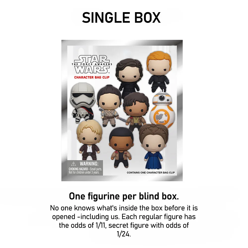 スターウォーズ公式ライセンスブラインドボックス レイ フィン ポー BB-8 カイロ・レン コレクタブルギフト 1個入り STAR WARS