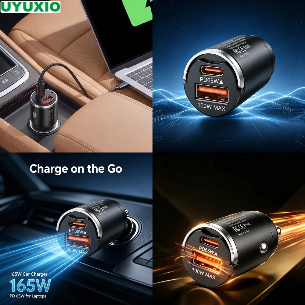 carregador-de-carro-de-alta-potencia-165w-pd-65w-tipo-c-e-100w-usb-a-design-de-baixo-perfil-em-liga-de-zinco-para-smartphones-tablets-e-laptops