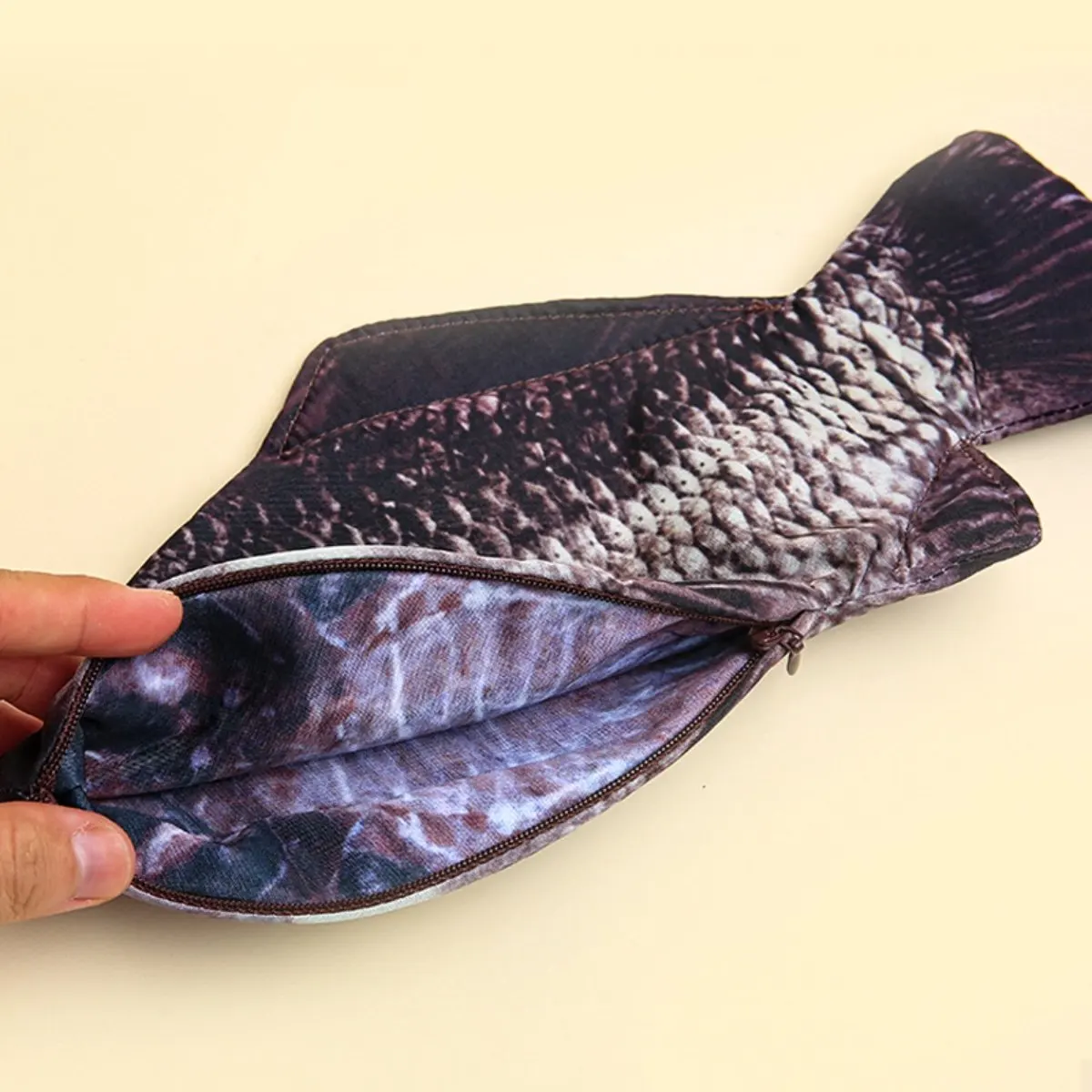 Creative Fish Modeling Pencil Case/Bag With Drawing For Man/Woman