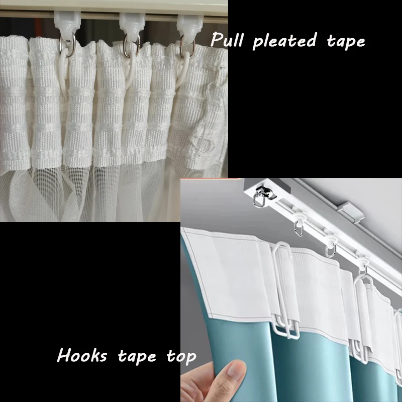 Asazal High Quality Four Prongs Fork Hooks S Plastic Hook For Curtain Rails Accessories Clamp Tracks Tulle Tape Clips Pin Drapes - view 6