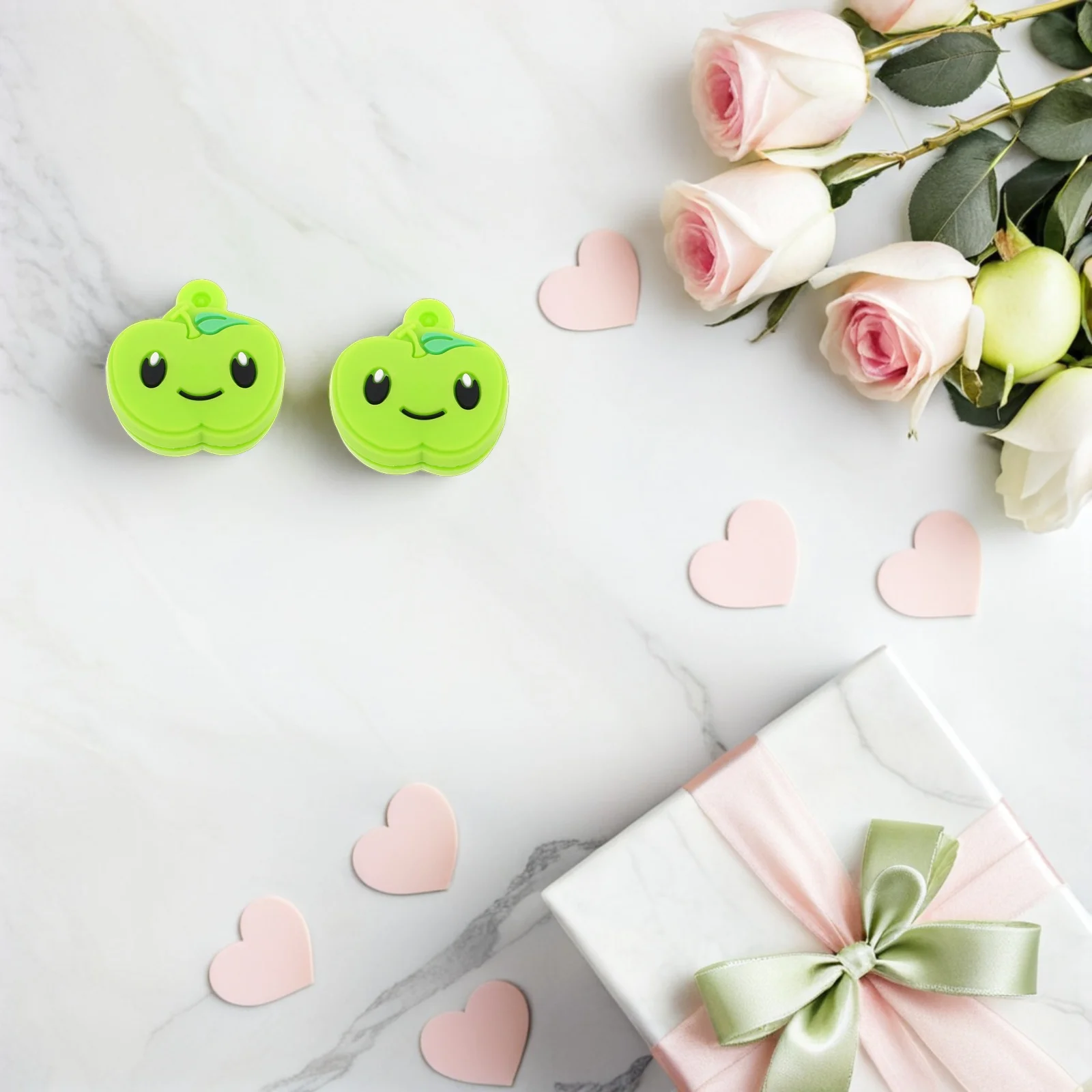 5Pcs Silicone Tennis Dampener Apple Shaped Vibration Reducer Shockproof Absorber for Racket Accuracy Arm Strain Relief