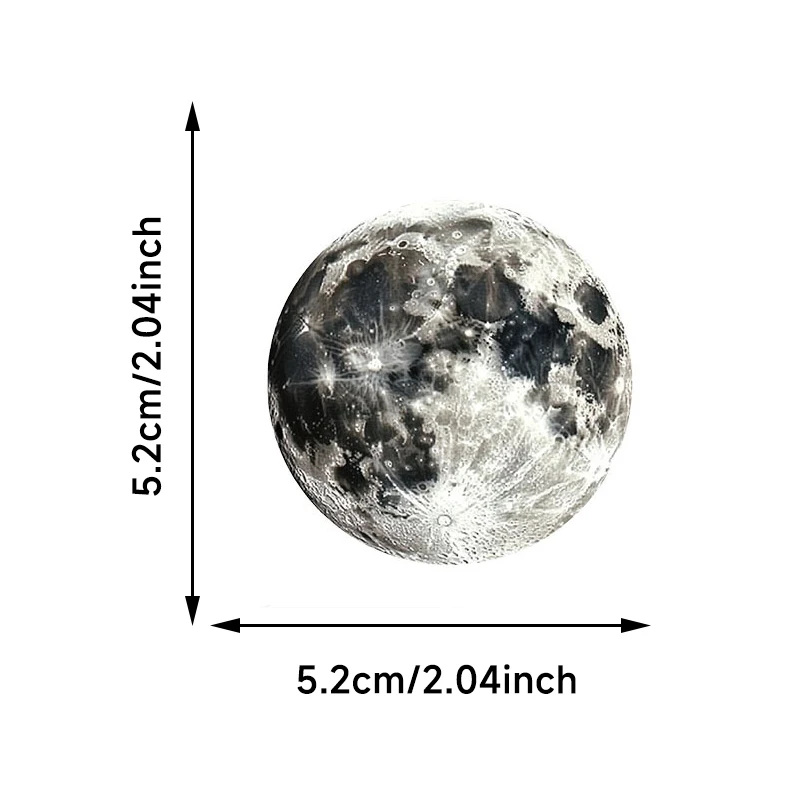 50 قطعة من ملصقات عالم الكوكب الكوني الكرتونية DIY كوب ماء مزخرف للكمبيوتر المحمول Galaxy Moon Mars شارات مقاومة للماء هدية ألعاب للأطفال