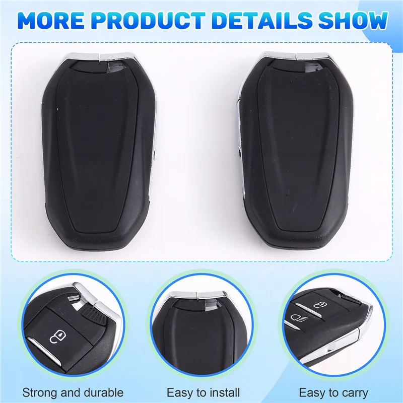 Smart Remote Car Key 433Mhz 2PCS 4A Chip For 307 308 3008 508 5008 For Citroen C3 C4 For Opel HU83