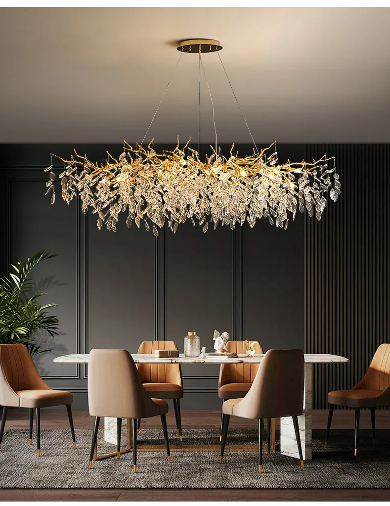 Dining Room Branch Pendant Lights Crystal