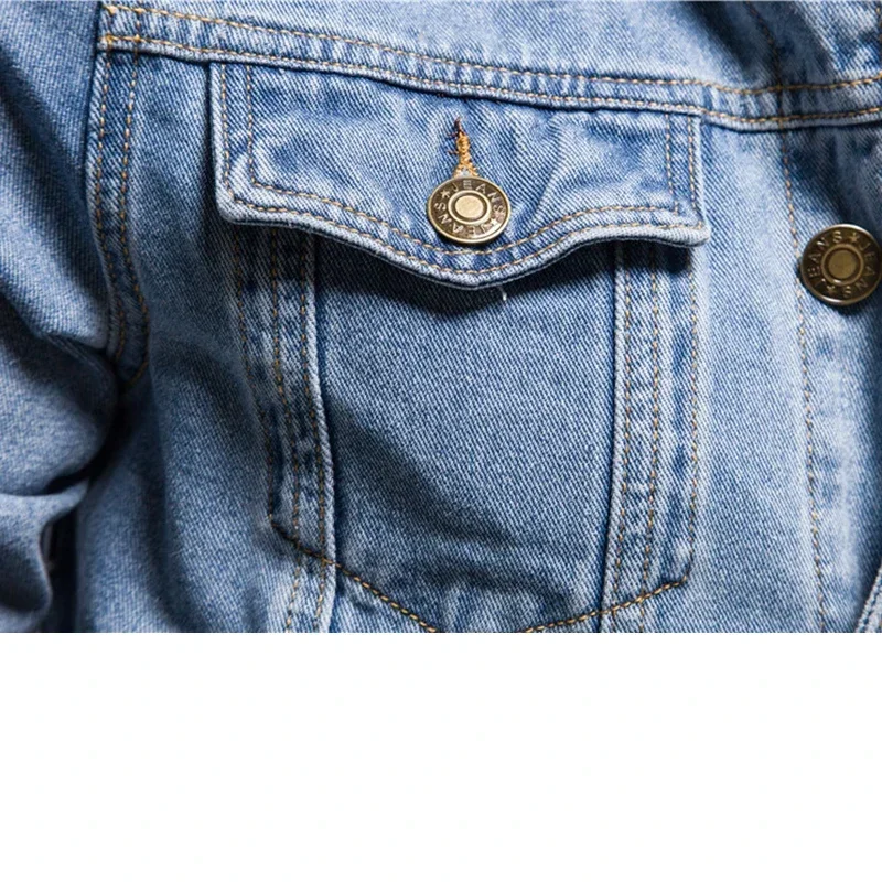 Chaqueta vaquera de algodón elástico para moto hombre - imagen 4