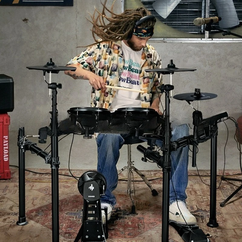Electronic drum set for beginners in professional performance