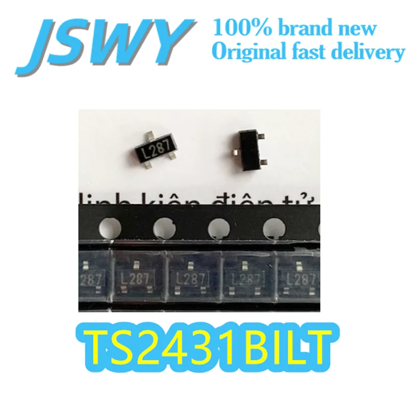 

(10/100 pieces) TS2431BIL silkscreen L287 original voltage reference chip package SOT-23-3 2.5V electronics fast shipping