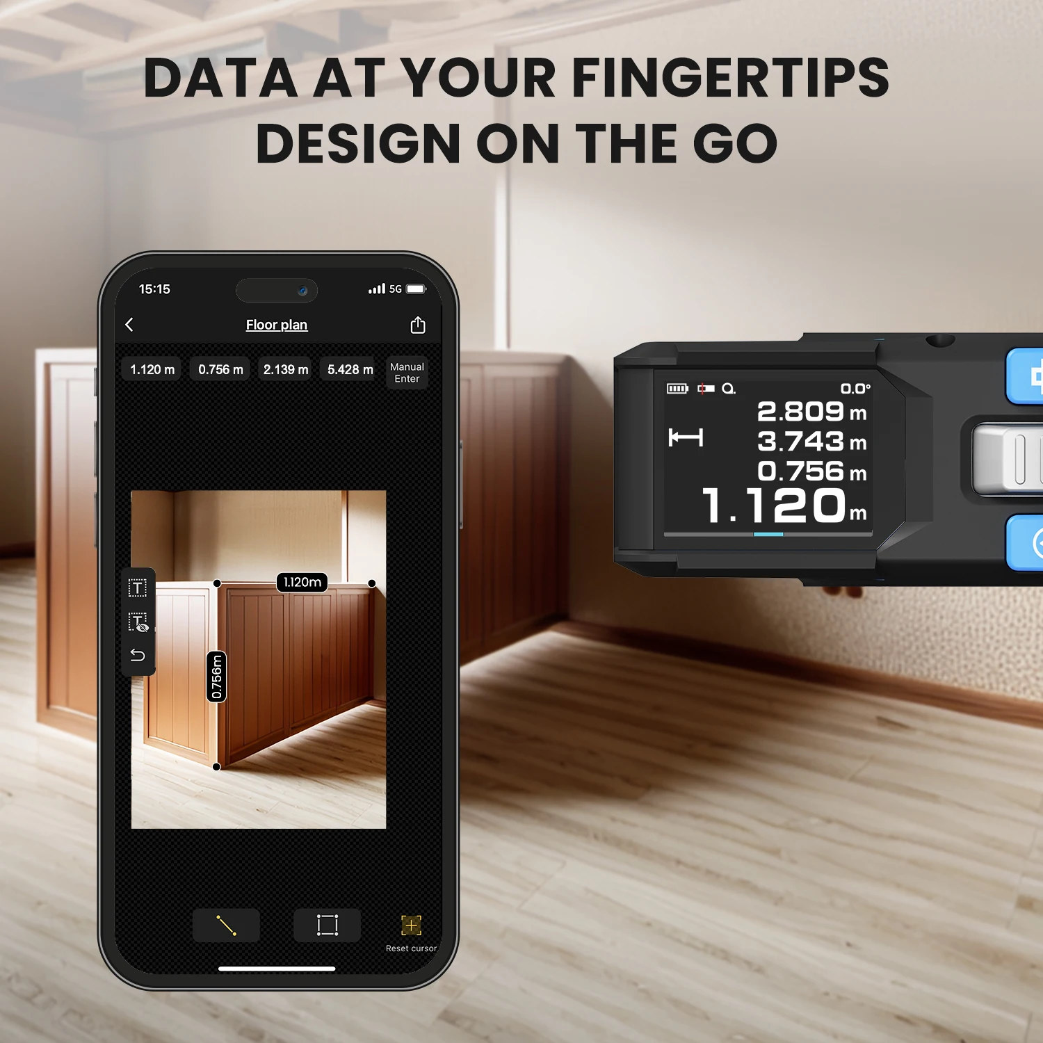 ACEGM-معدات القياس. 2.0 "IPS العرض ، علامة موقف الليزر ، 100 متر المسافة متر ، الشريط الصلب ، ديكو ، DTX10 ، أدوات لديكو #6