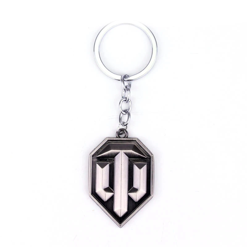 Metal World of Tank Keychains for Men, Llaveros Keyring, Clothing Accessories, WOT, Hot Sale