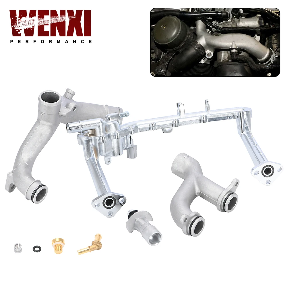 

Upgraded Metal Coolant Water Pipe System Kit 3.0 for Jaguar XE XF XJ F-Pace F-Type LR010733 AJ813917