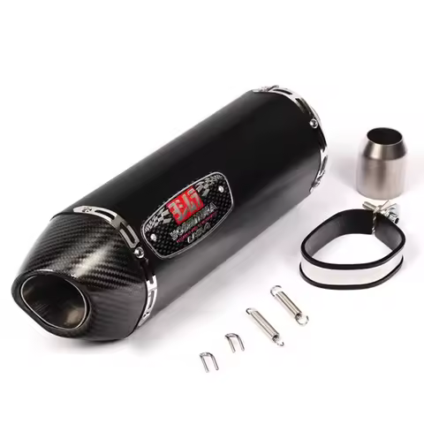51MM Universal Yoshimura Carbon Fiber Moto Exhaust Muffler Pipe Escape For R1R3R25 GSXR750 Z900/1000 CBR1000 ETC R77 Exhaust