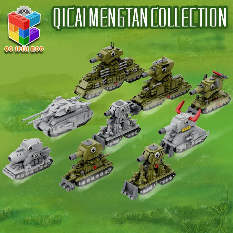 Moc KV-44 tanque de batalha landcruiser blocos de construção ww2